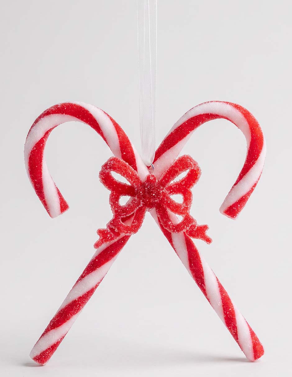 Ornamento navideño bastones christmas spirit