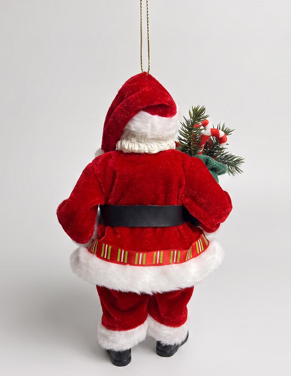 Ornamento navideño de santa Claus