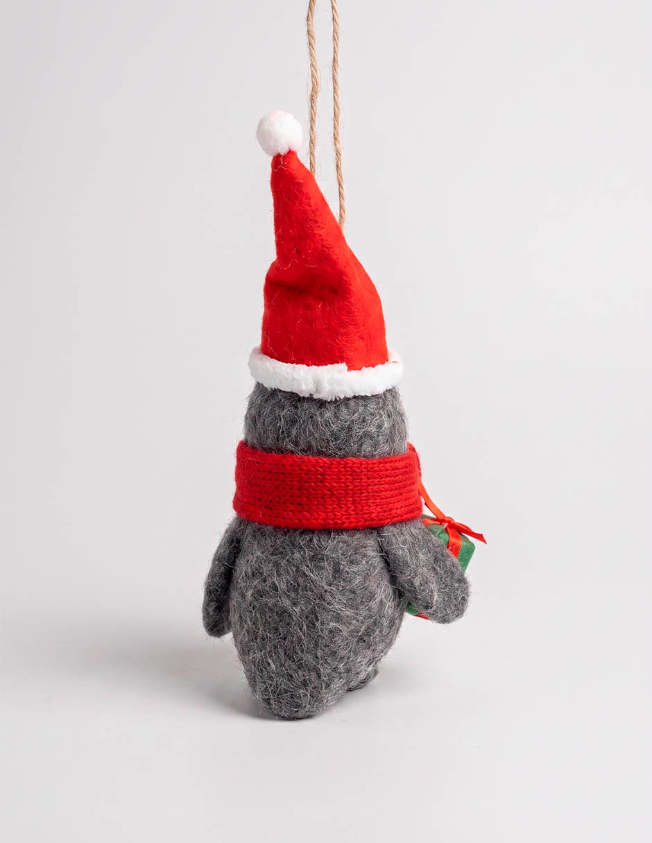 Ornamento navideño pingüino