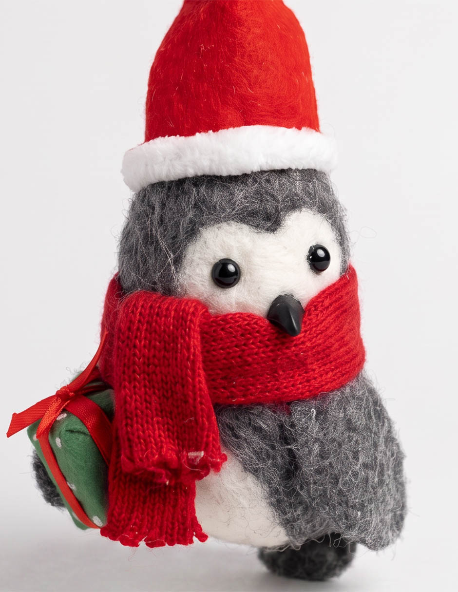 Ornamento navideño pingüino