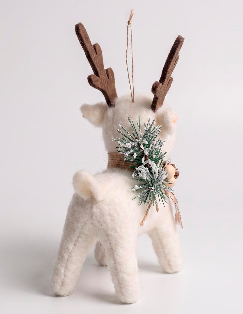 Ornamento navideño de reno