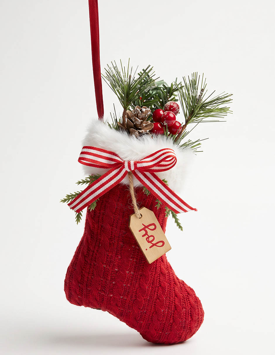Ornamento navideño bota christmas spirit