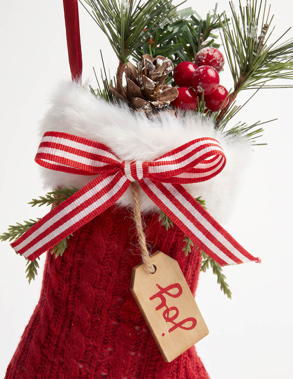 Ornamento navideño bota christmas spirit
