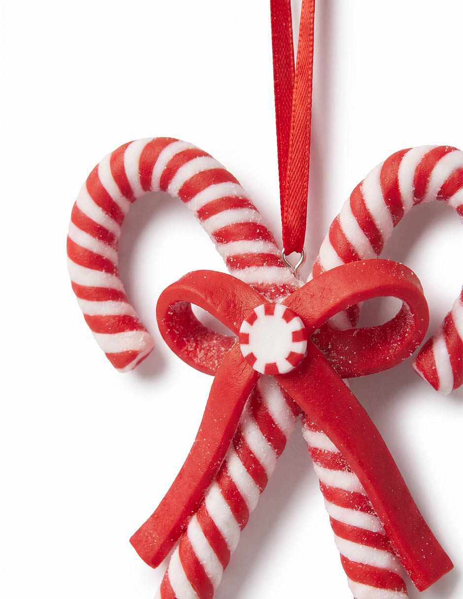 Ornamento navideño bastones christmas spirit