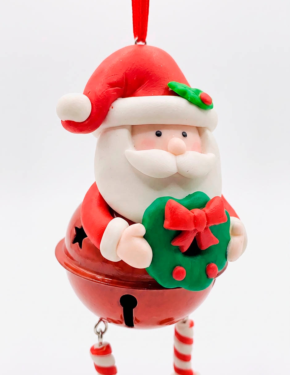 Ornamento navideño santa claus 3