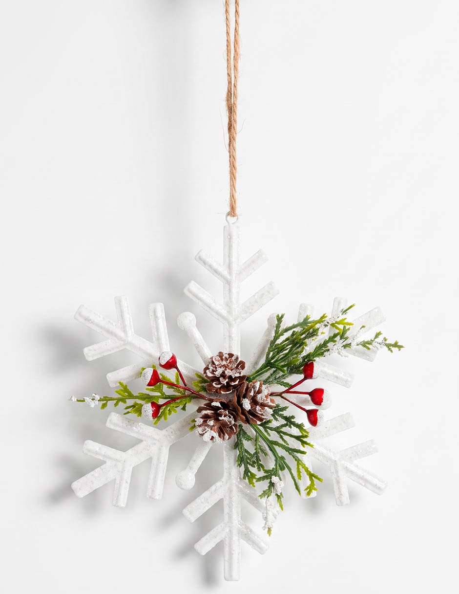 Ornamento navideño copo de nieve christmas spirit Ornamento navideño copo de nieve christmas spirit