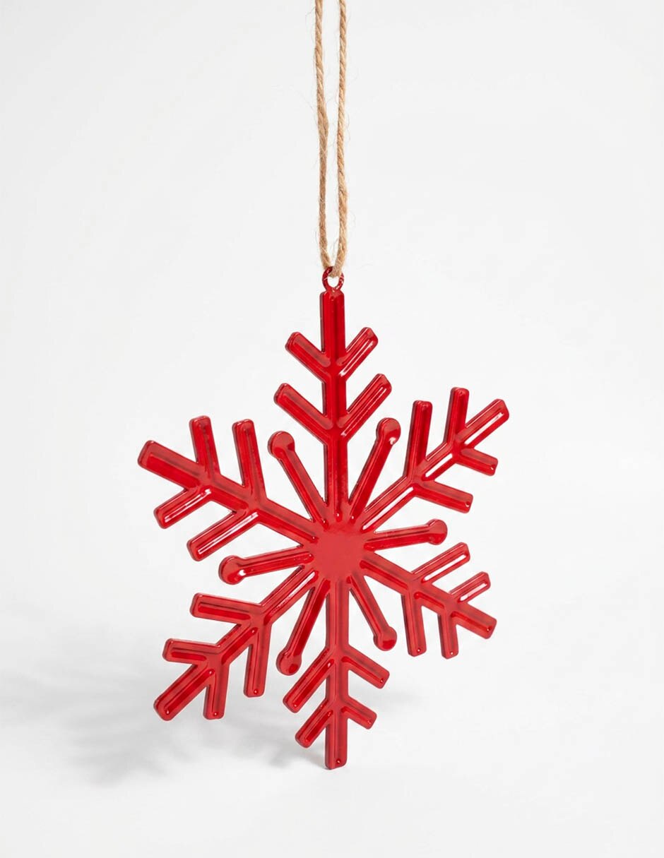 Ornamento navideño copo de nieve christmas spirit 3