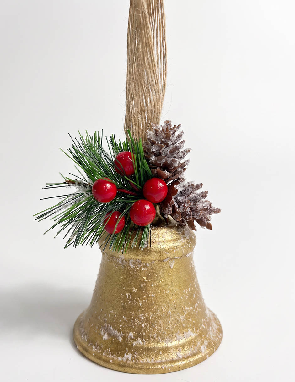 Ornamento navideño campana Christmas Spirit
