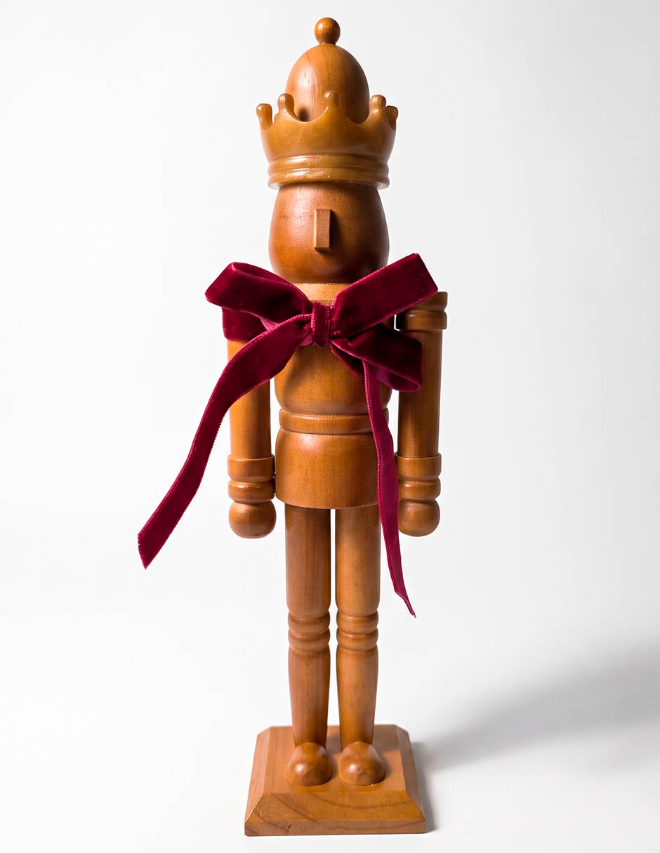 Figura decorativa de cascanueces de madera Figura decorativa de cascanueces de madera