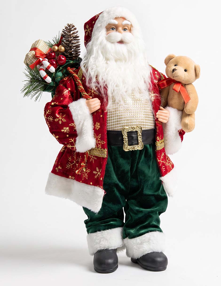 Figura decorativa navideña de santa claus