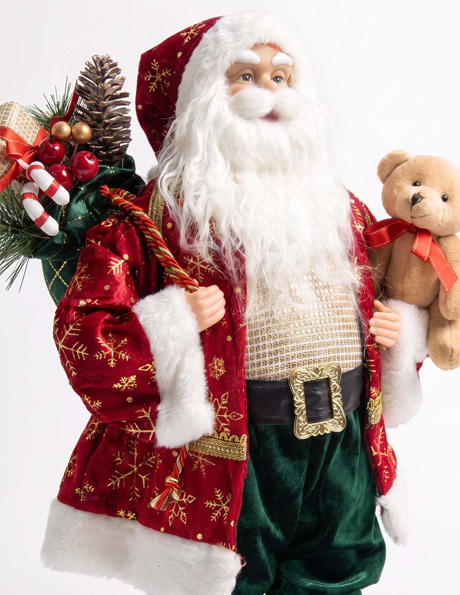 Figura decorativa navideña de santa claus