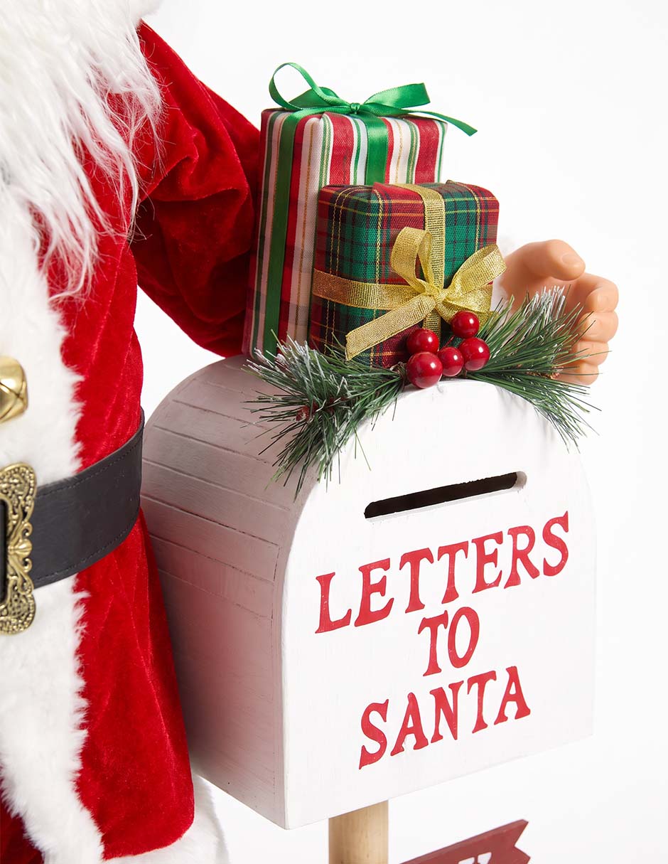 Figura decorativa navideña de santa claus 2