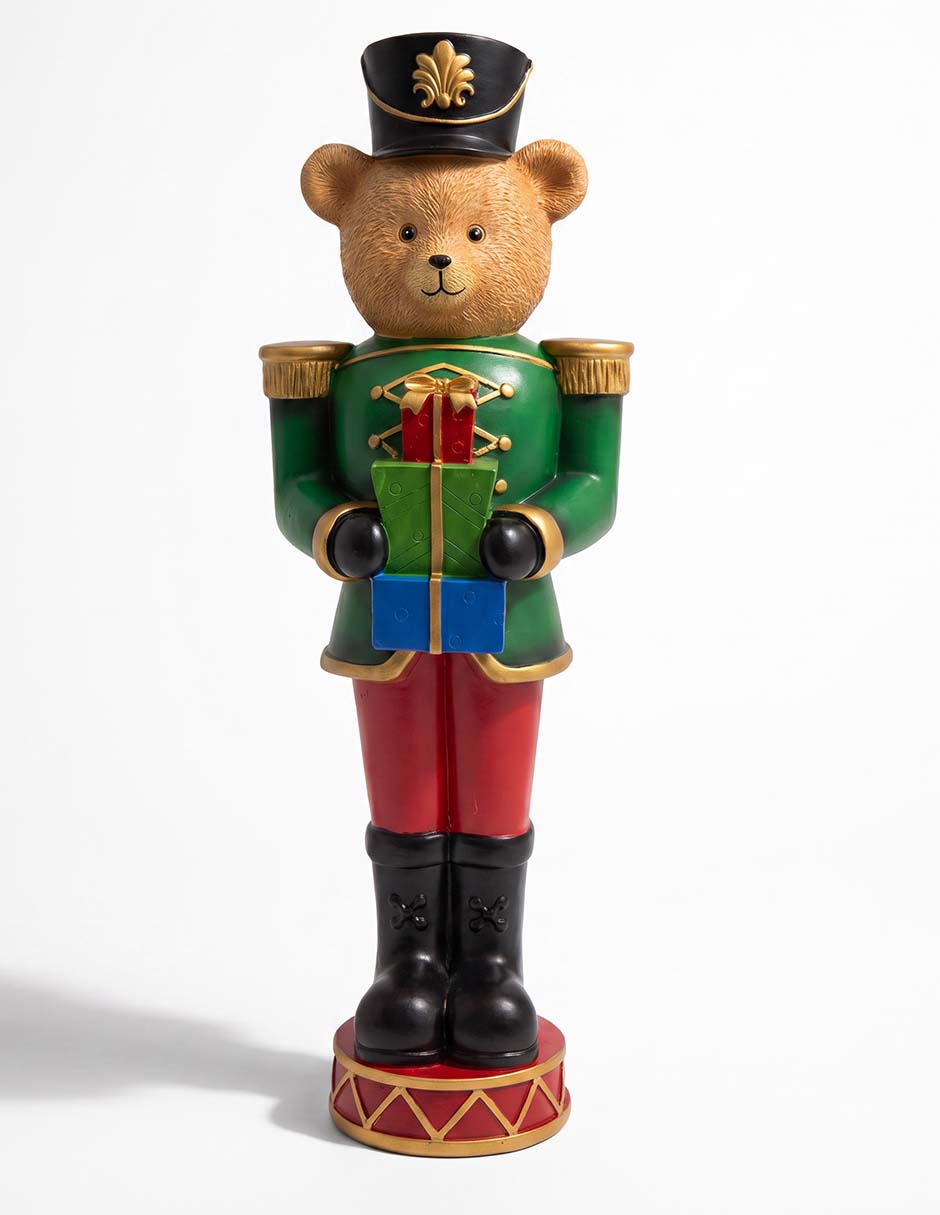 Figura decorativa navideña de oso 1
