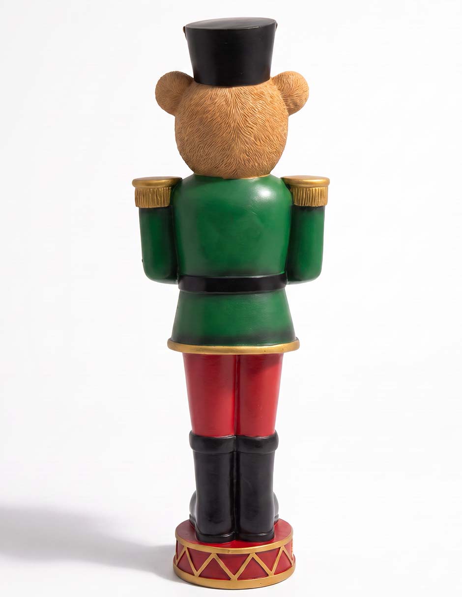 Figura decorativa navideña de oso