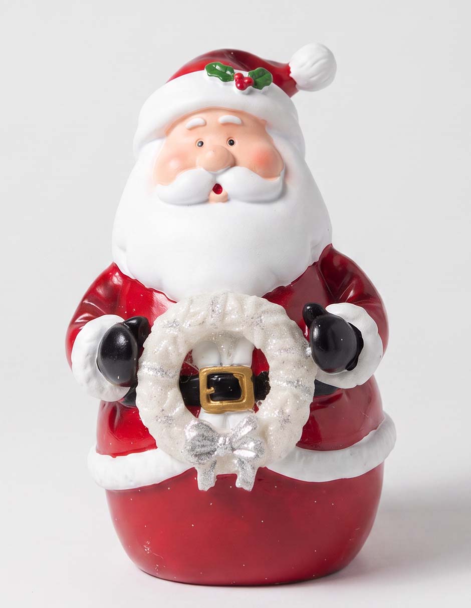 Figura decorativa navideña de santa claus 1