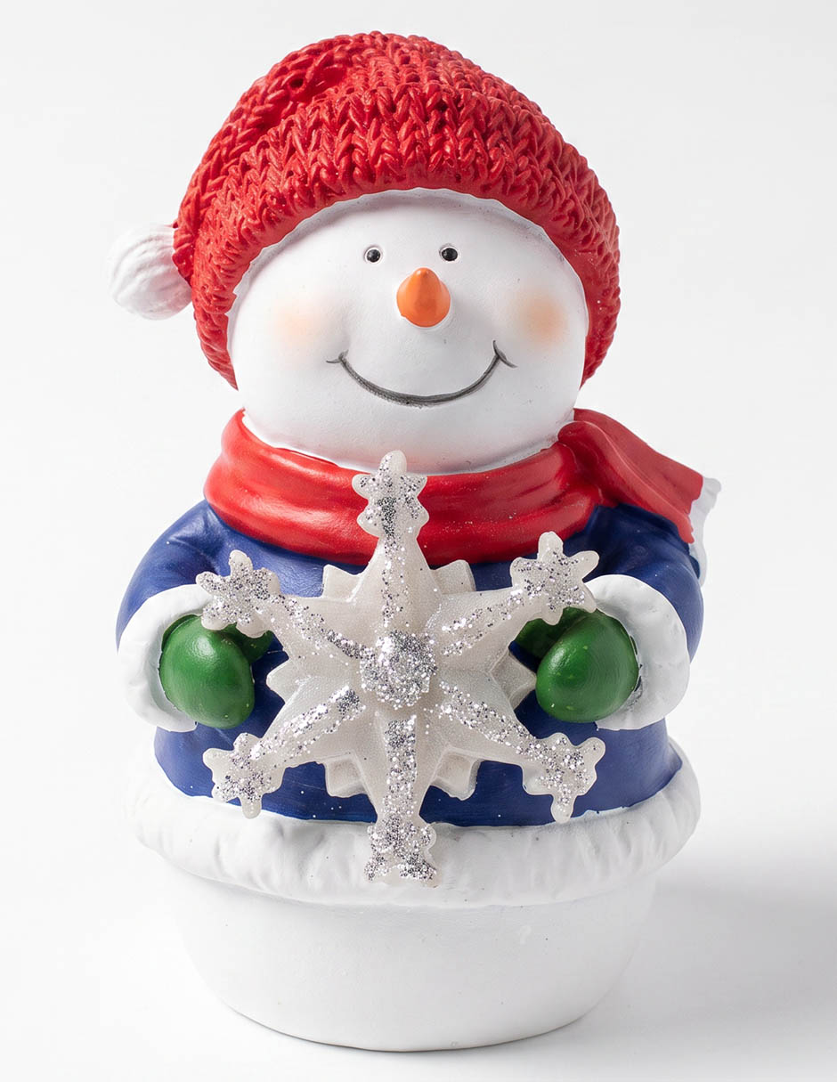 Figura decorativa navideña de snowman 1