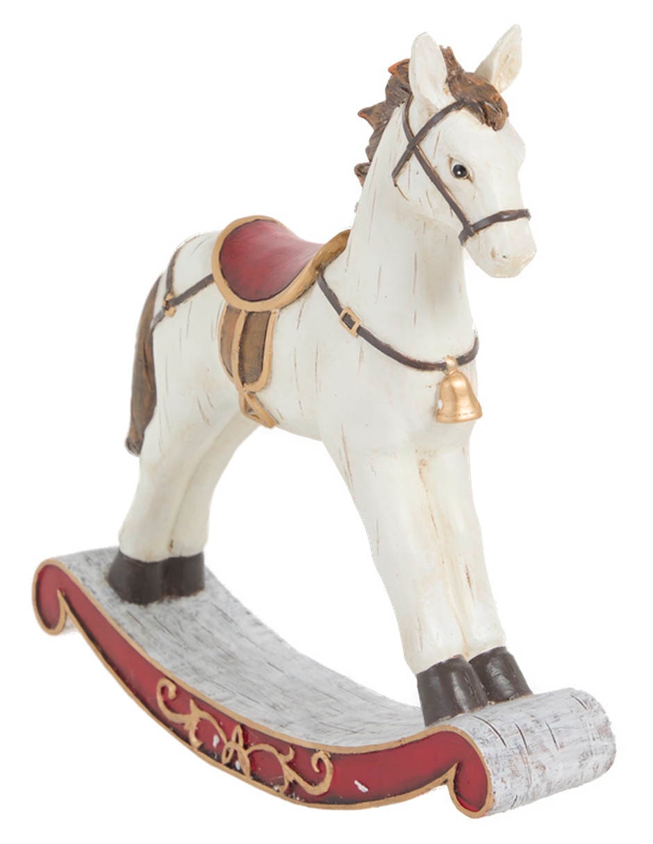 Figura decorativa navideña de caballo