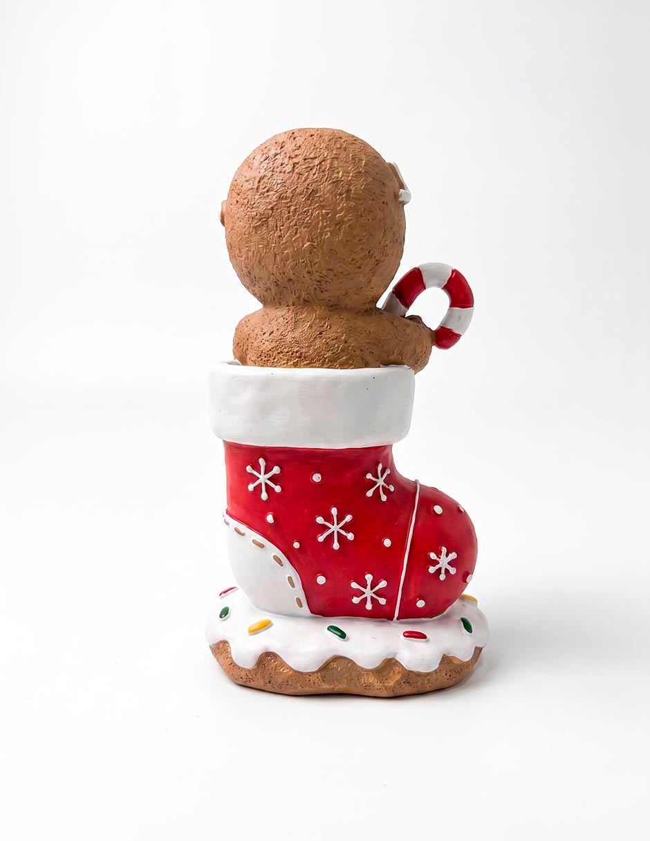 Figura decorativa navideña de galleta de jengibre 2