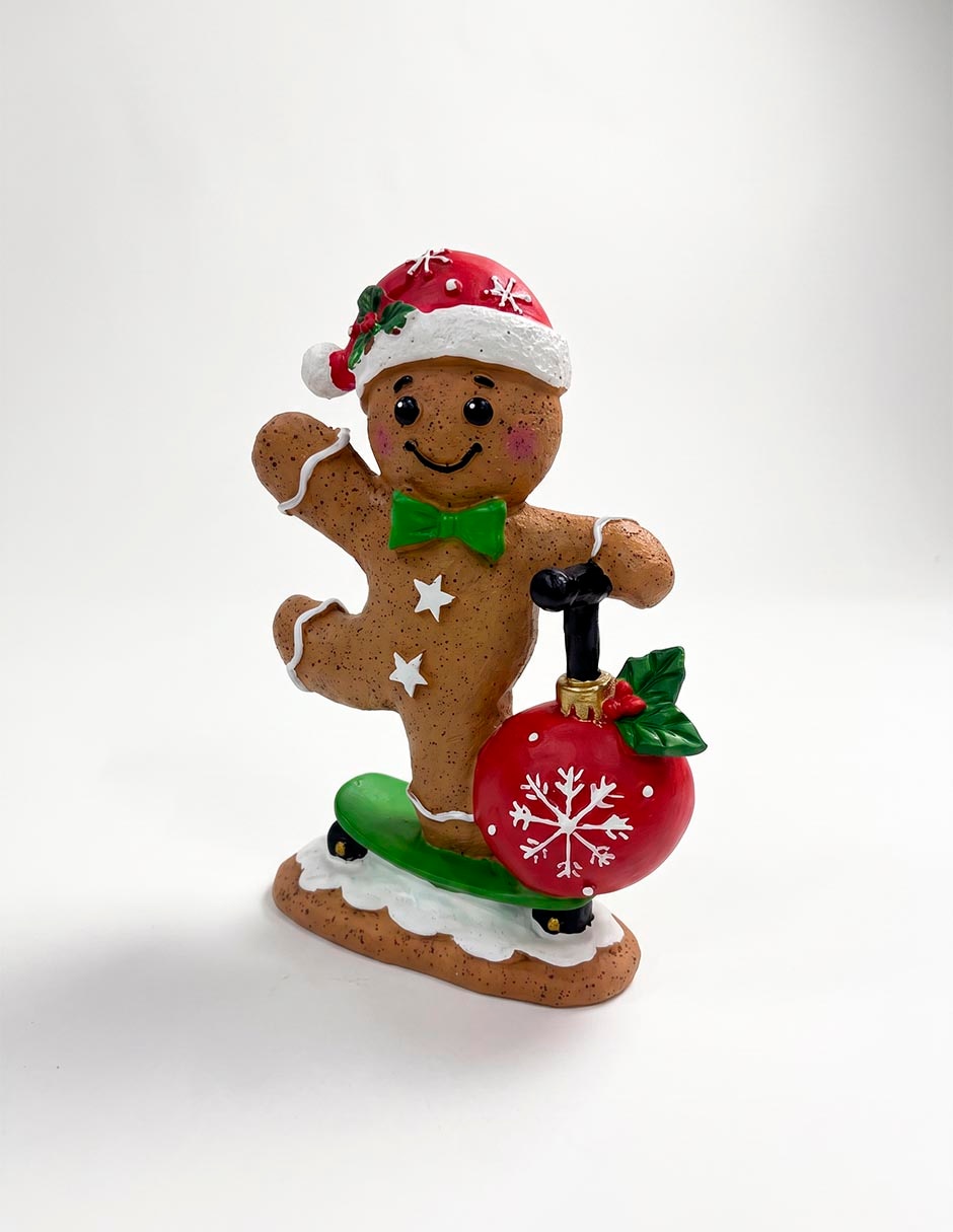 Figura decorativa navideña de galleta de jengibre 1