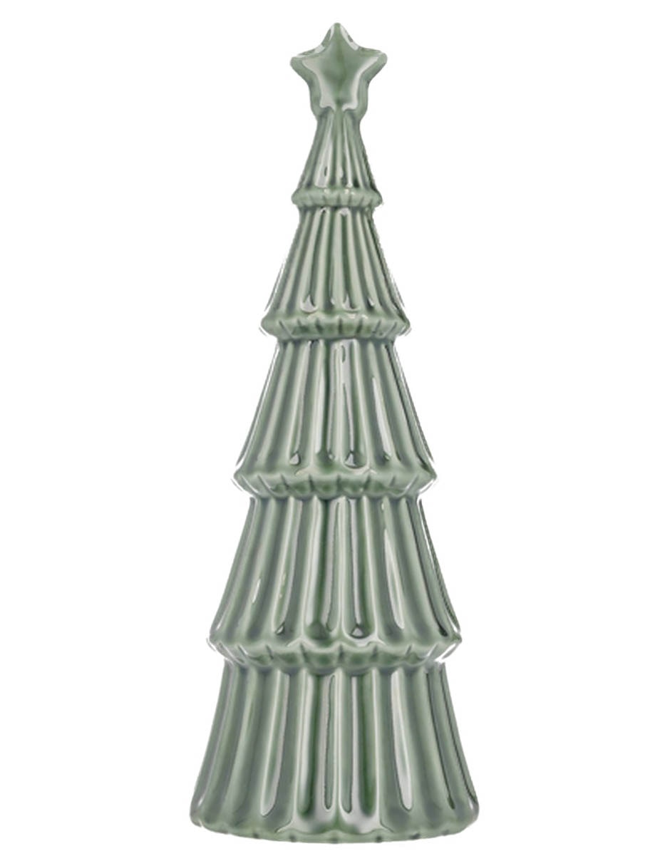 Figura decorativa navideña de pino de porcelana 3