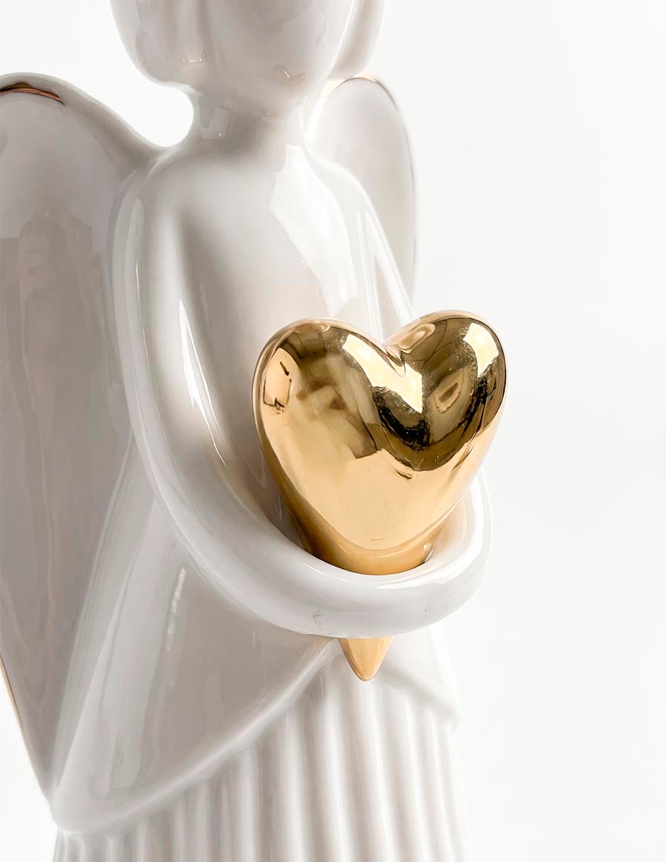 Figura decorativa navideña de ángel