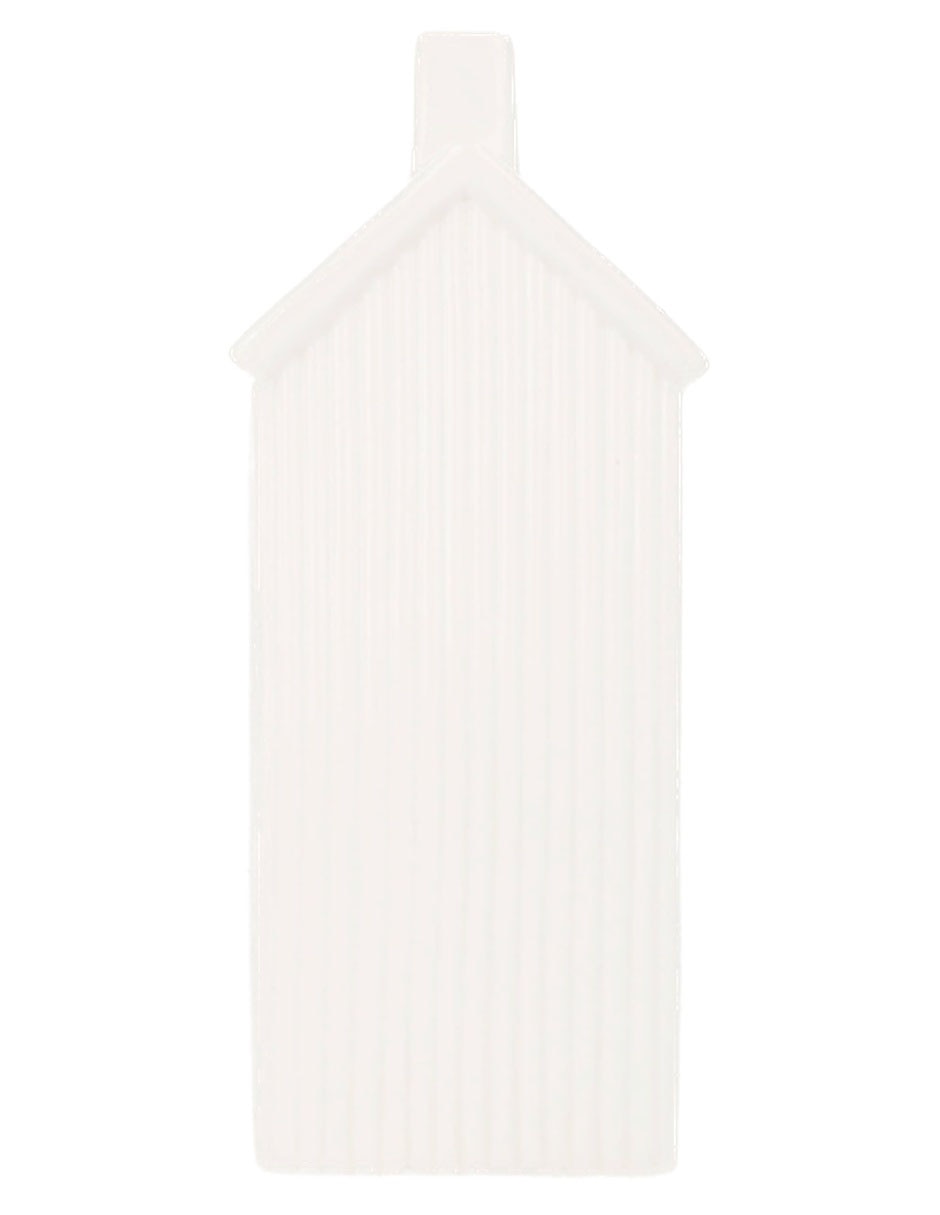 Figura decorativa navideña de casa de porcelana 3