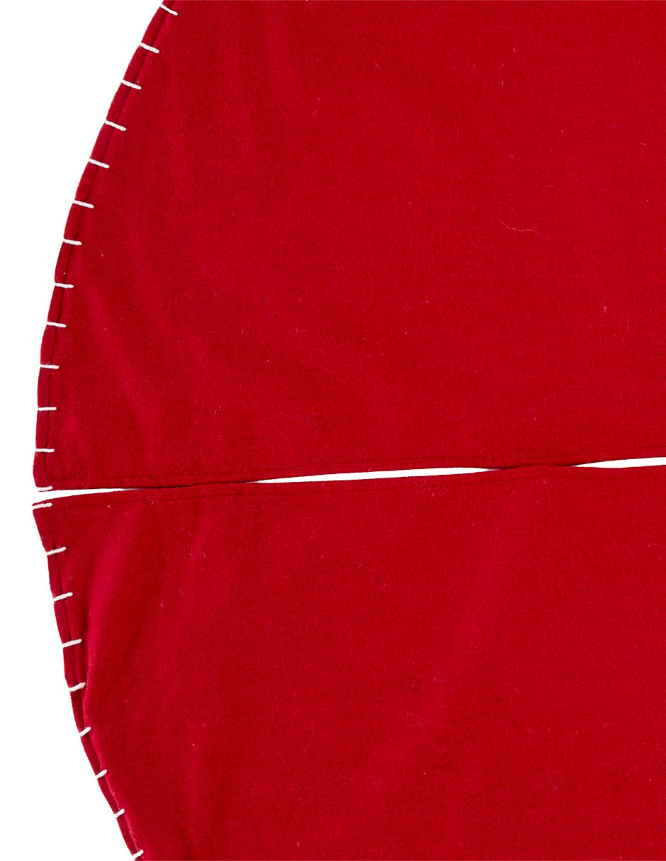 Pie de árbol estampado navideño 3