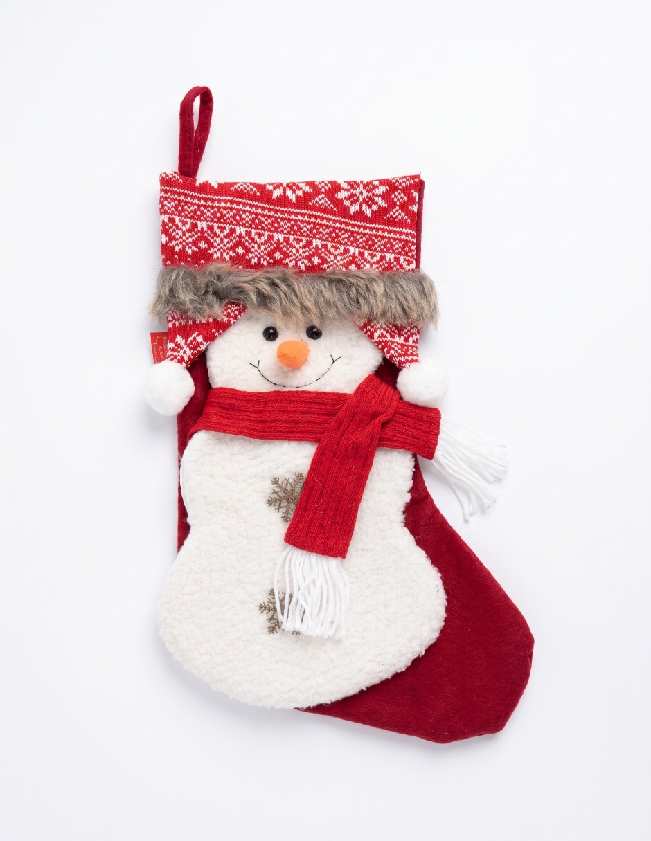 Bota navideña estampado navideño Bota navideña estampado navideño