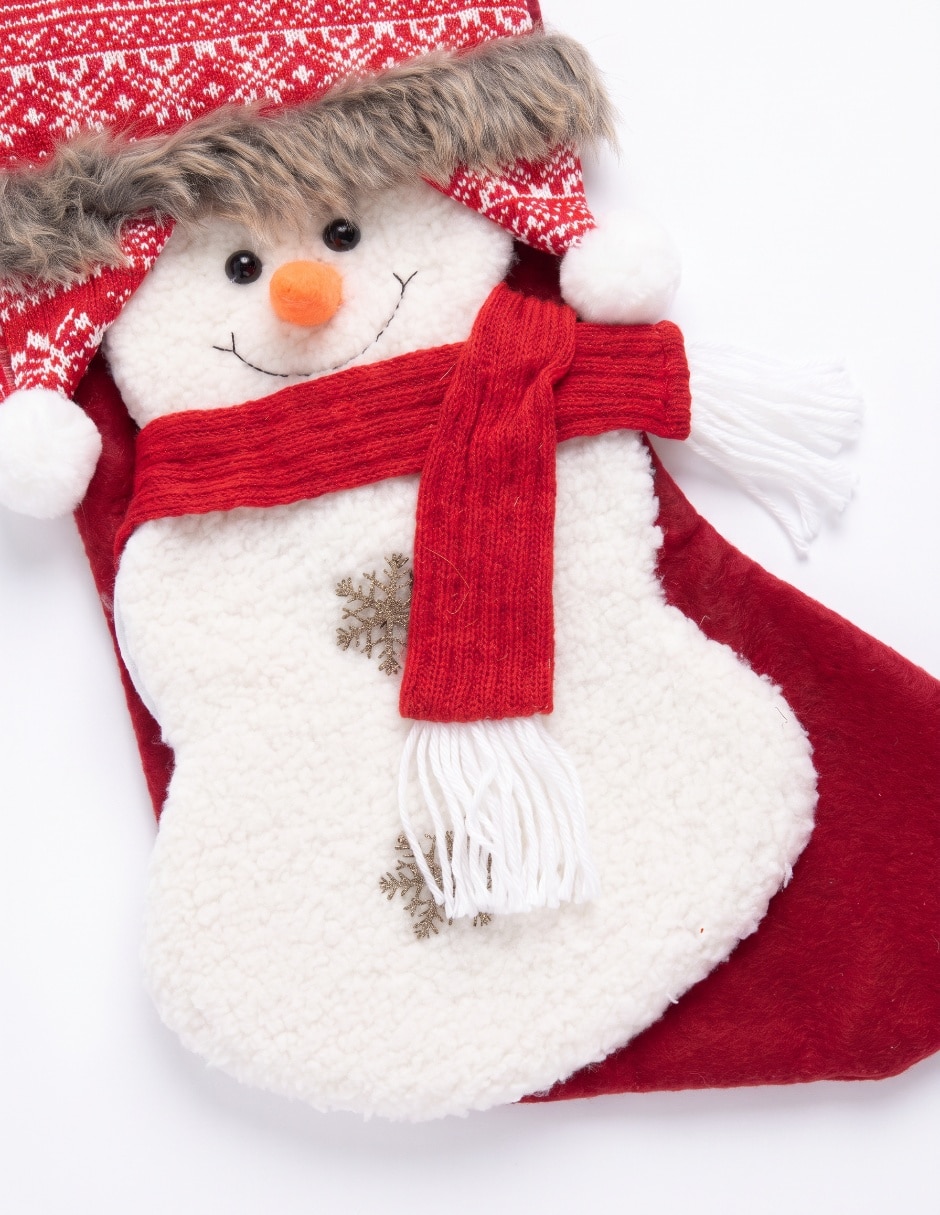 Bota navideña estampado navideño 4