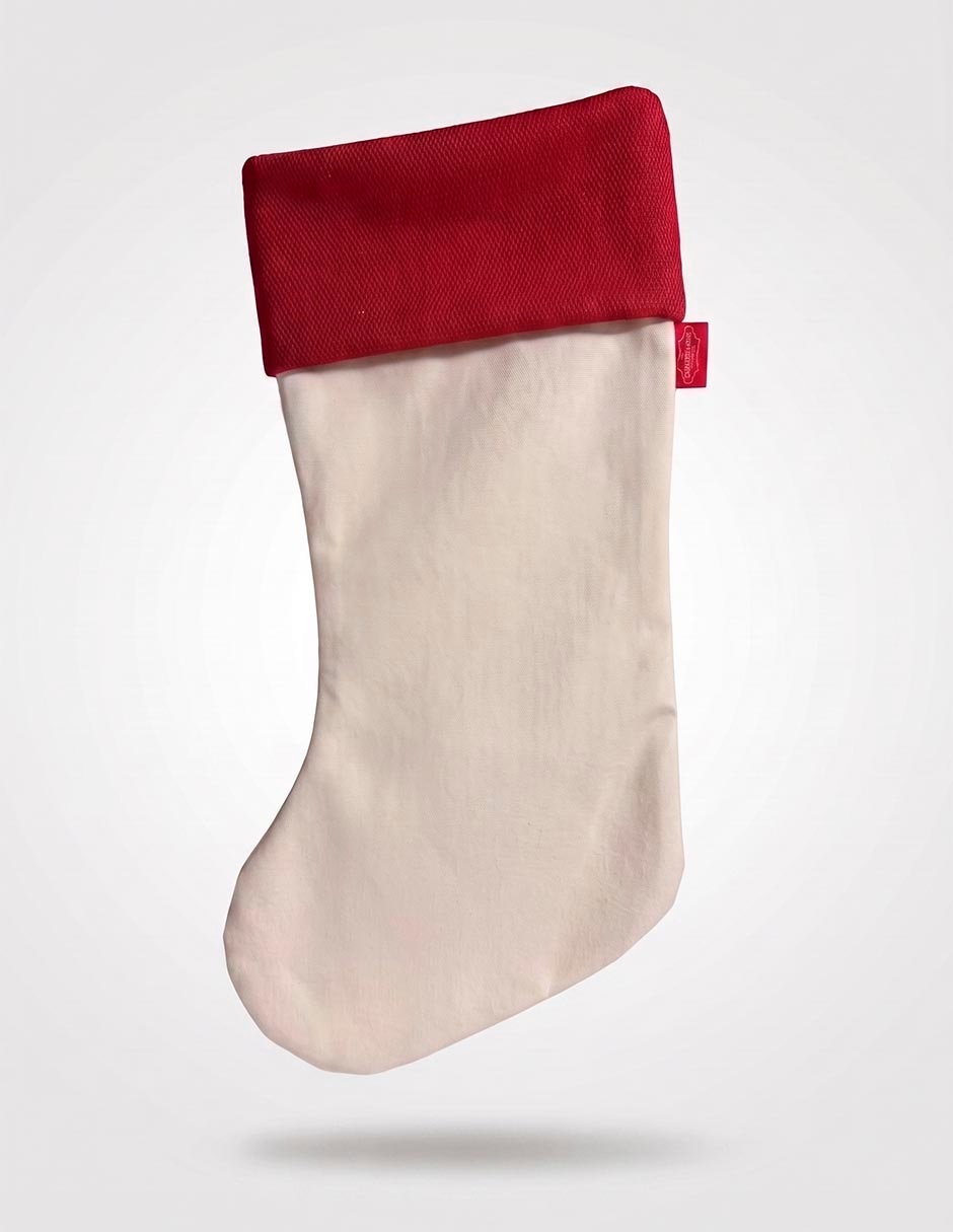 Bota navideña estampado santa claus 3