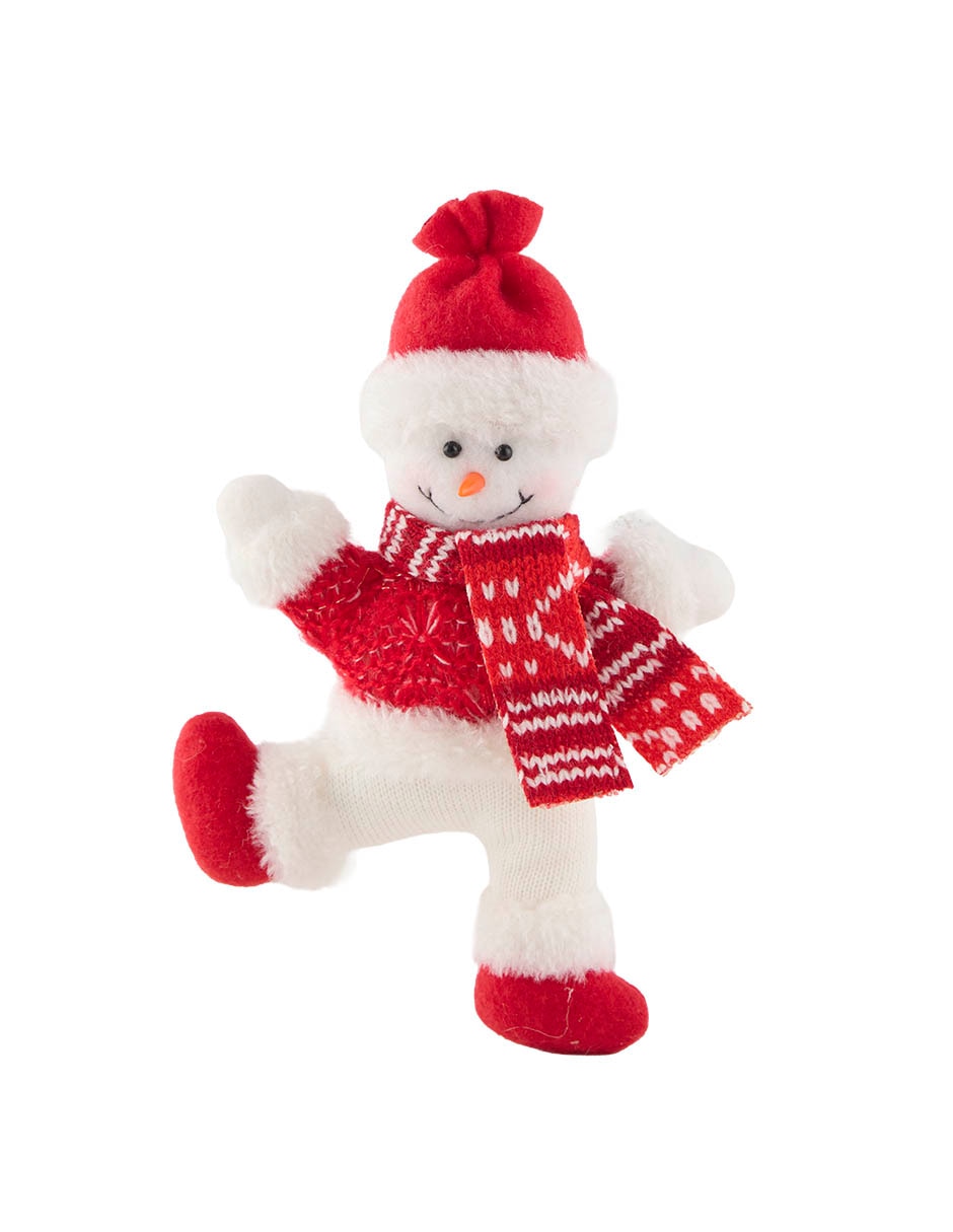 Ornamento Navidad muñeco nieve