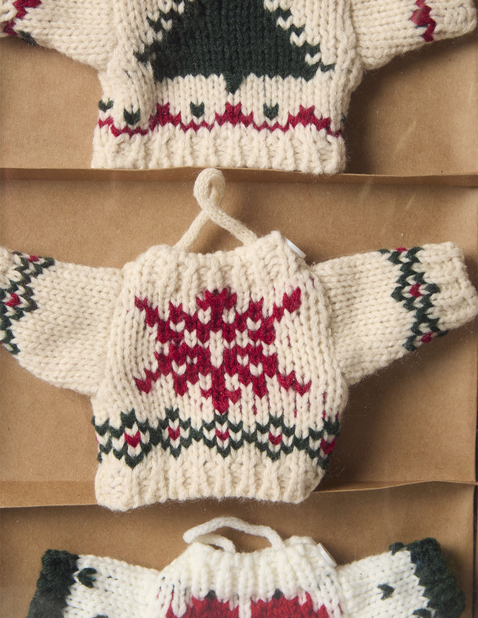 SET 3 ORNAMENTOS SUETERES TEJIDOS B 2