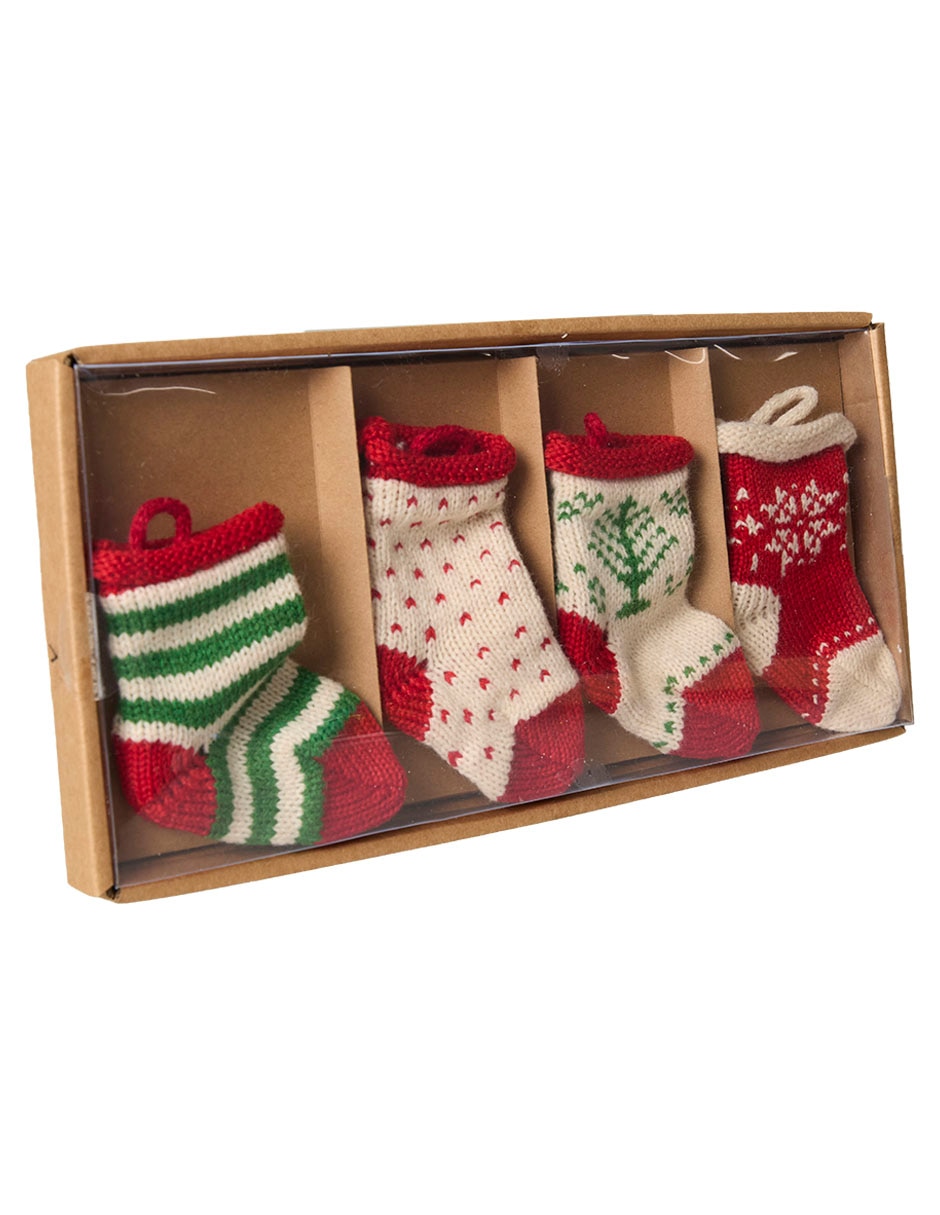 SET 4 ORNAMENTOS CALCETINES 2