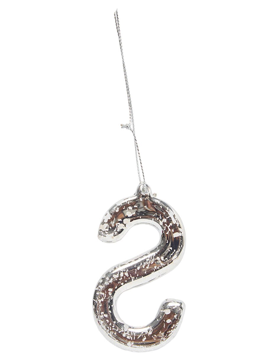 Ornamento de navidad Letra S 3
