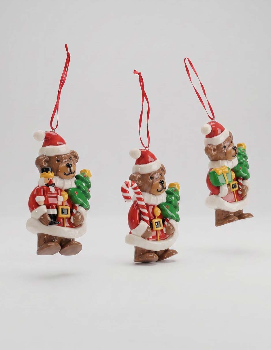 Ornamento navideño oso 2