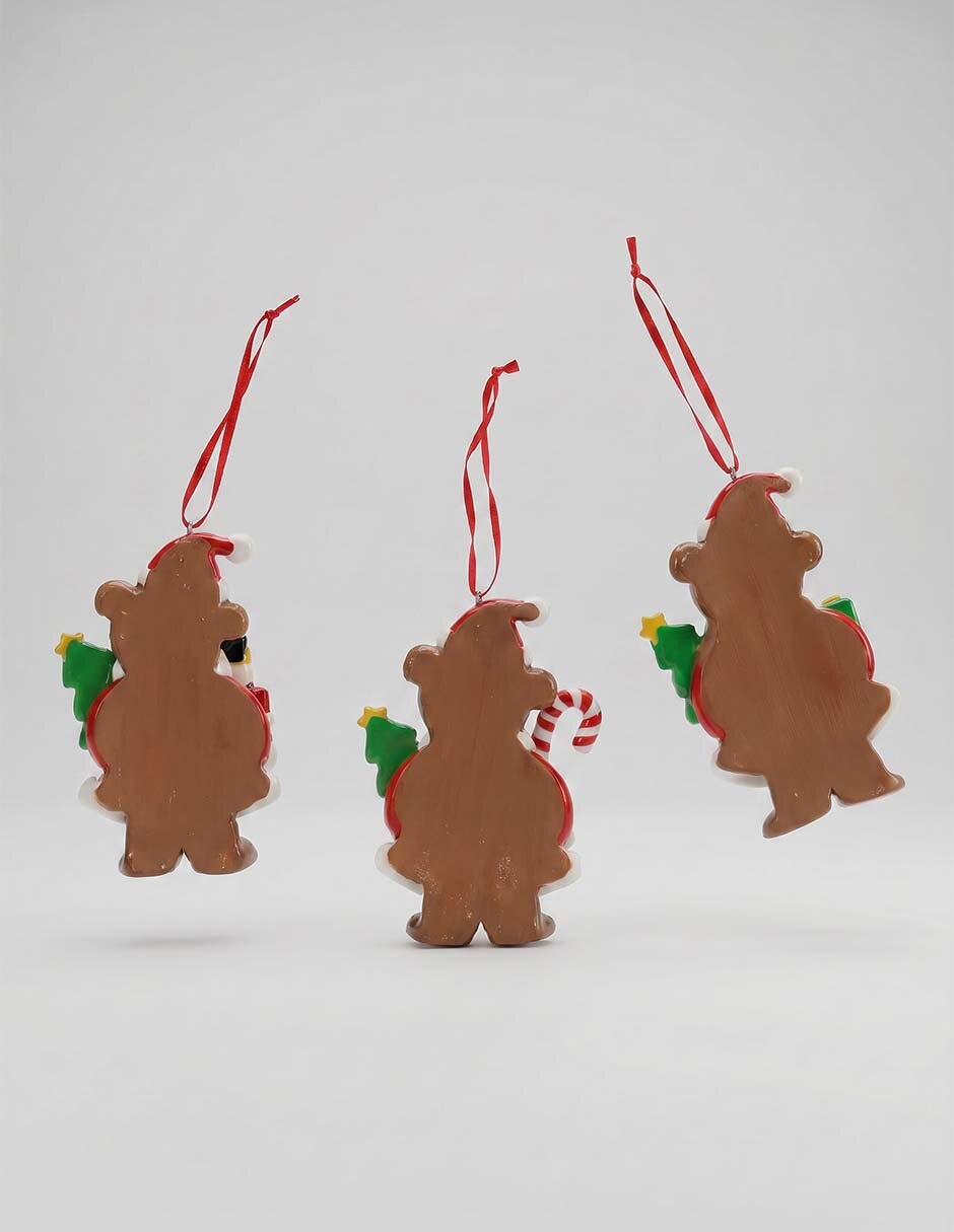 Ornamento navideño oso 3
