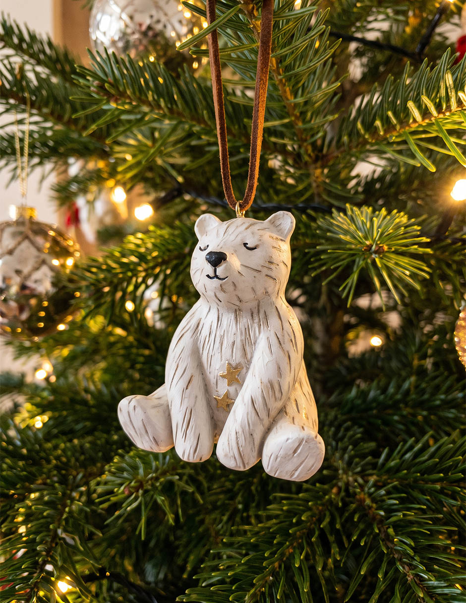 Ornamento navideño oso 2