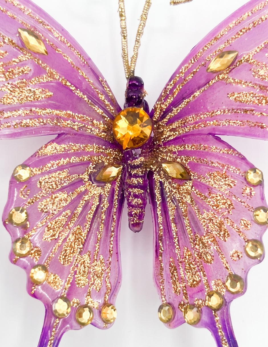 Ornamento navideño mariposa 3
