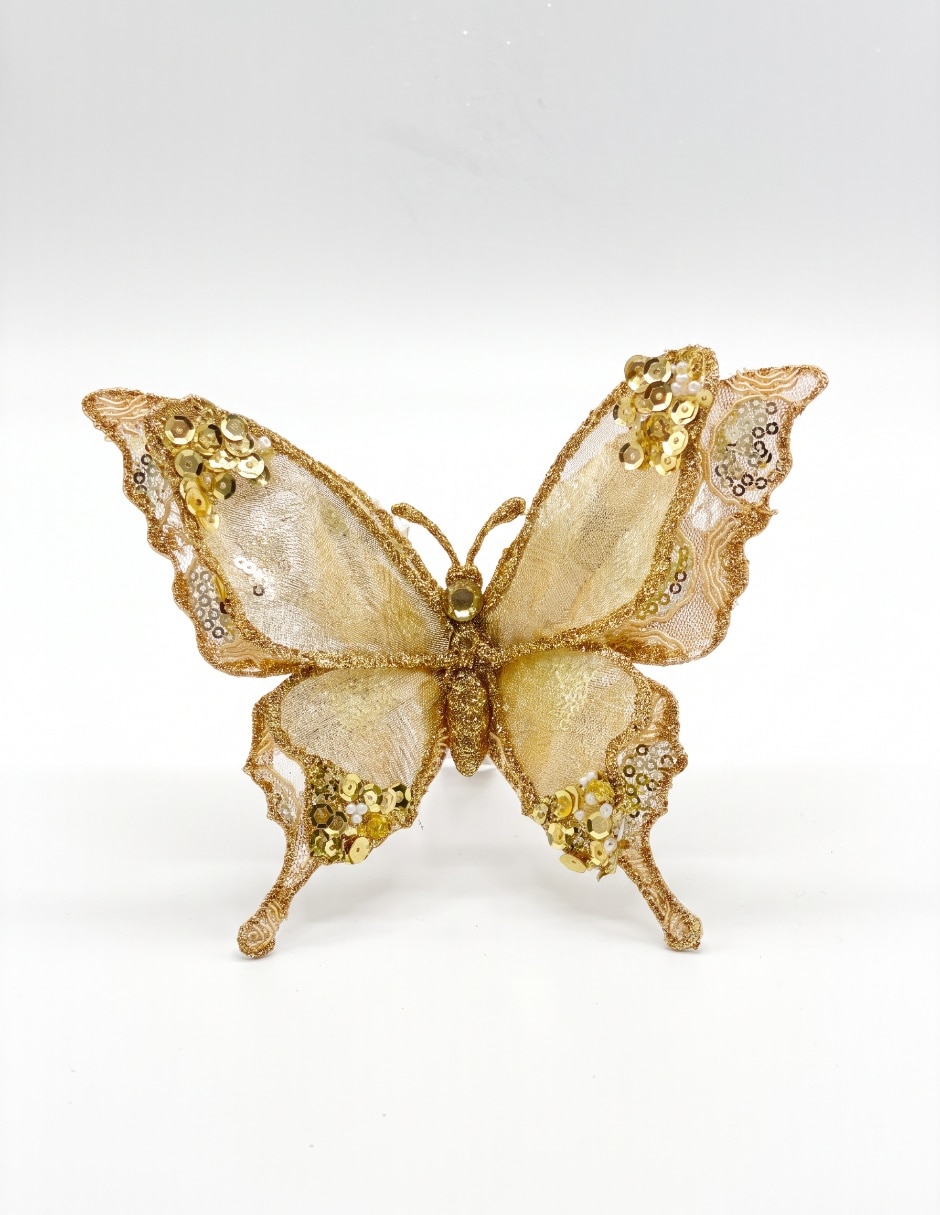 Ornamento navideño mariposa Metallic 2