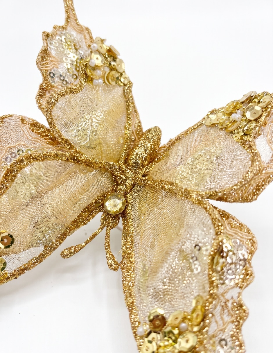 Ornamento navideño mariposa Metallic 3