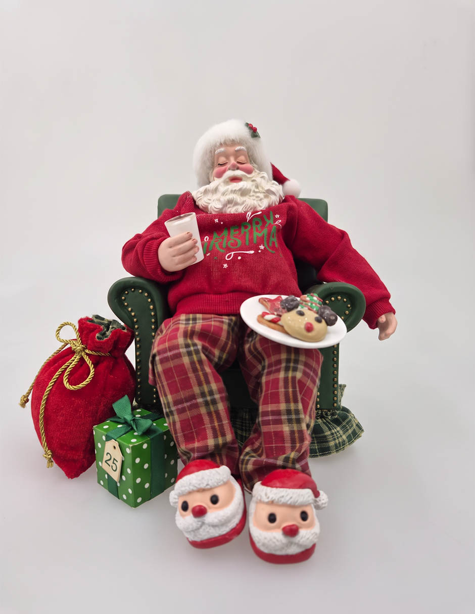 Figura decorativa navideña de santa claus Figura decorativa navideña de santa claus