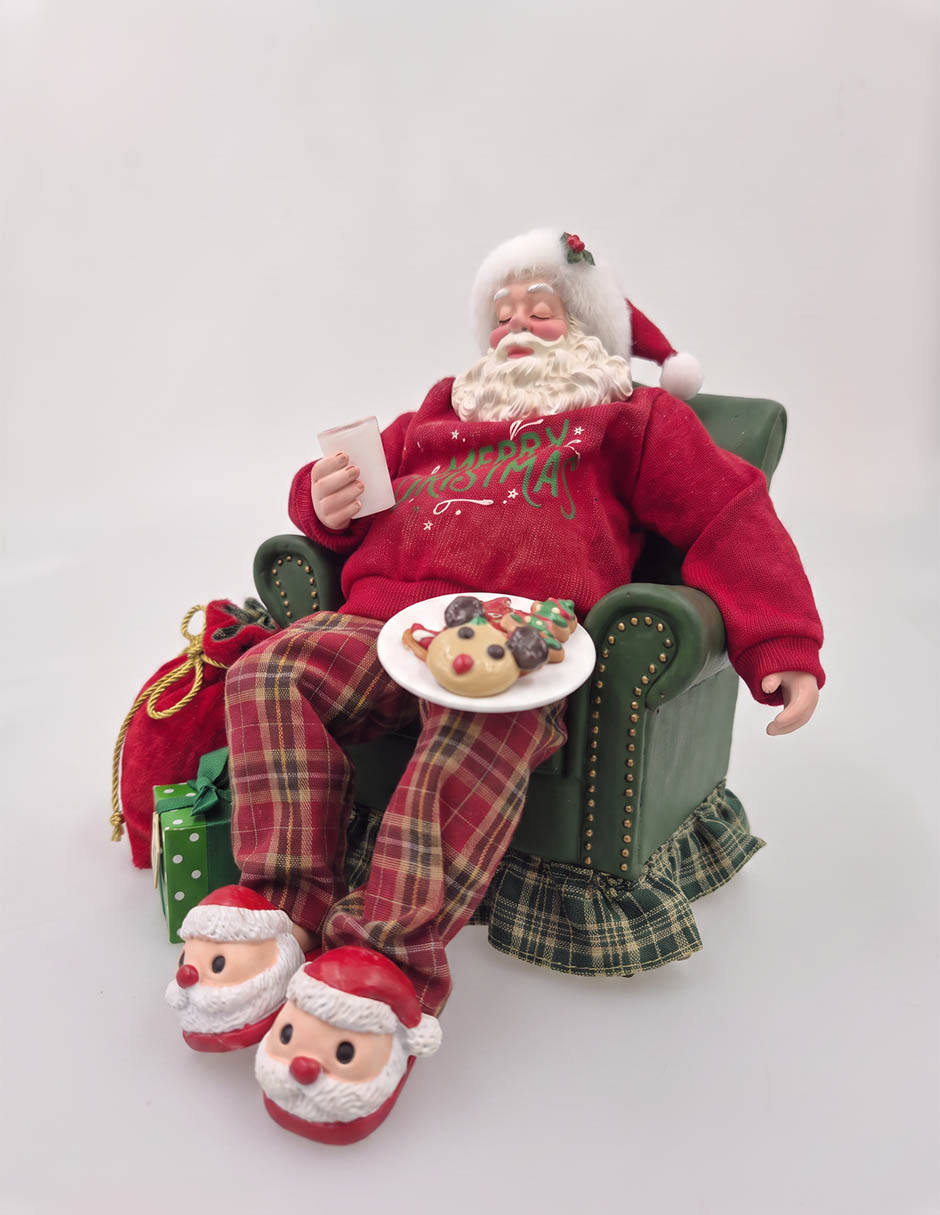 Figura decorativa navideña de santa claus 4