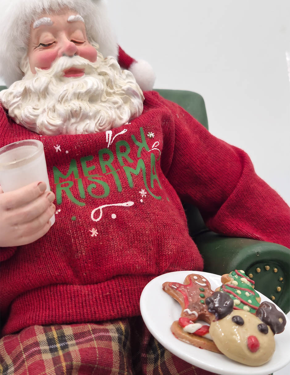 Figura decorativa navideña de santa claus 3