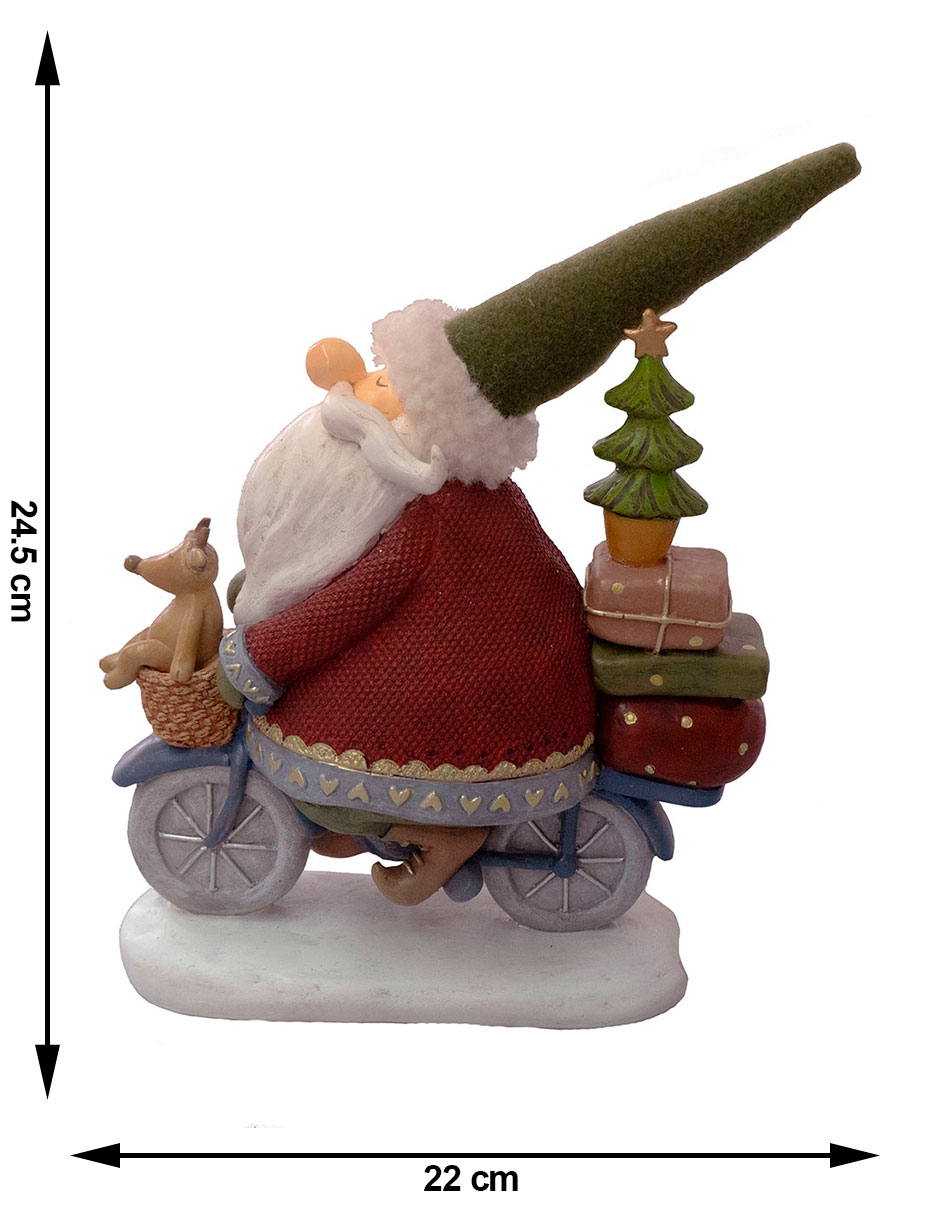 Figura decorativa navideña de santa claus 6