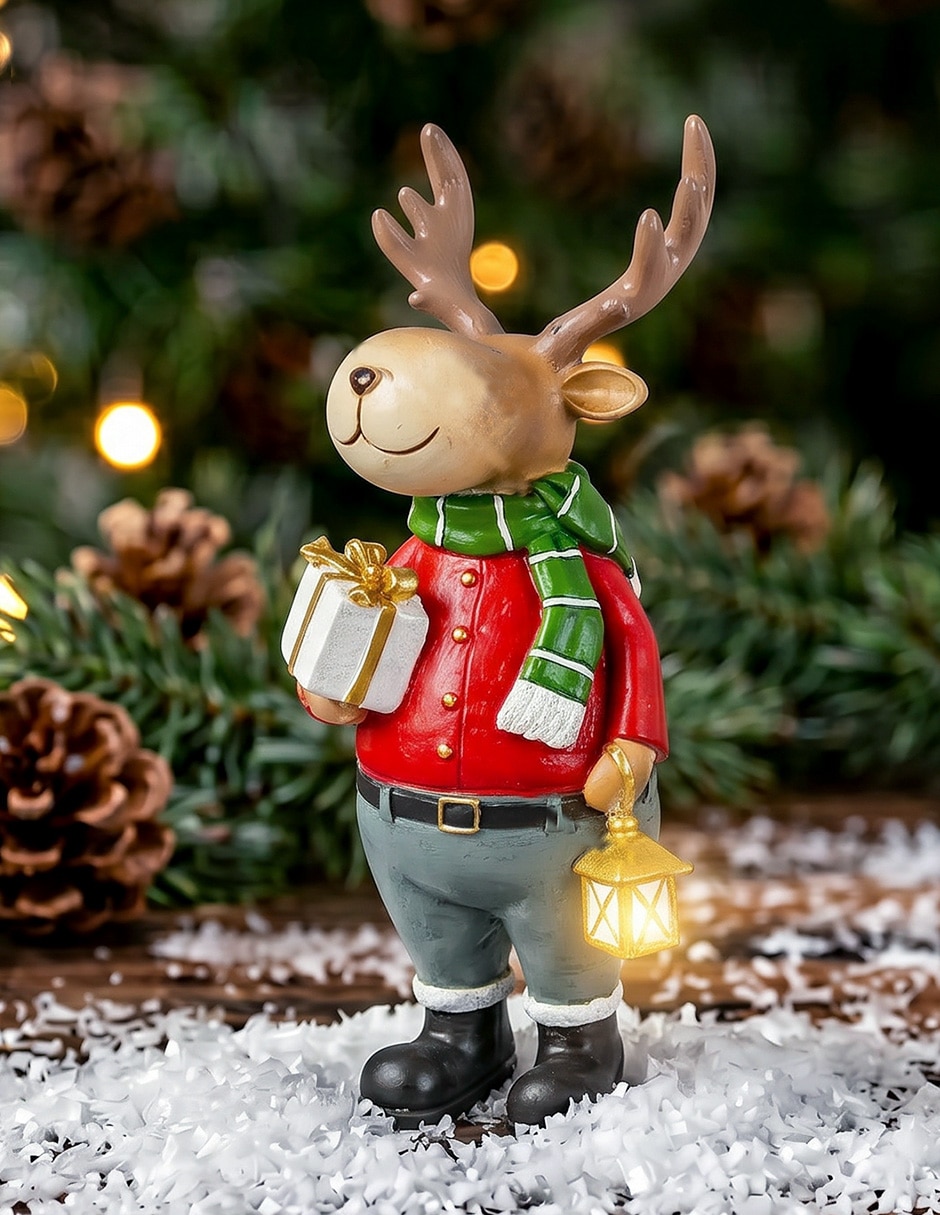 Figura decorativa navideña de Reno 2