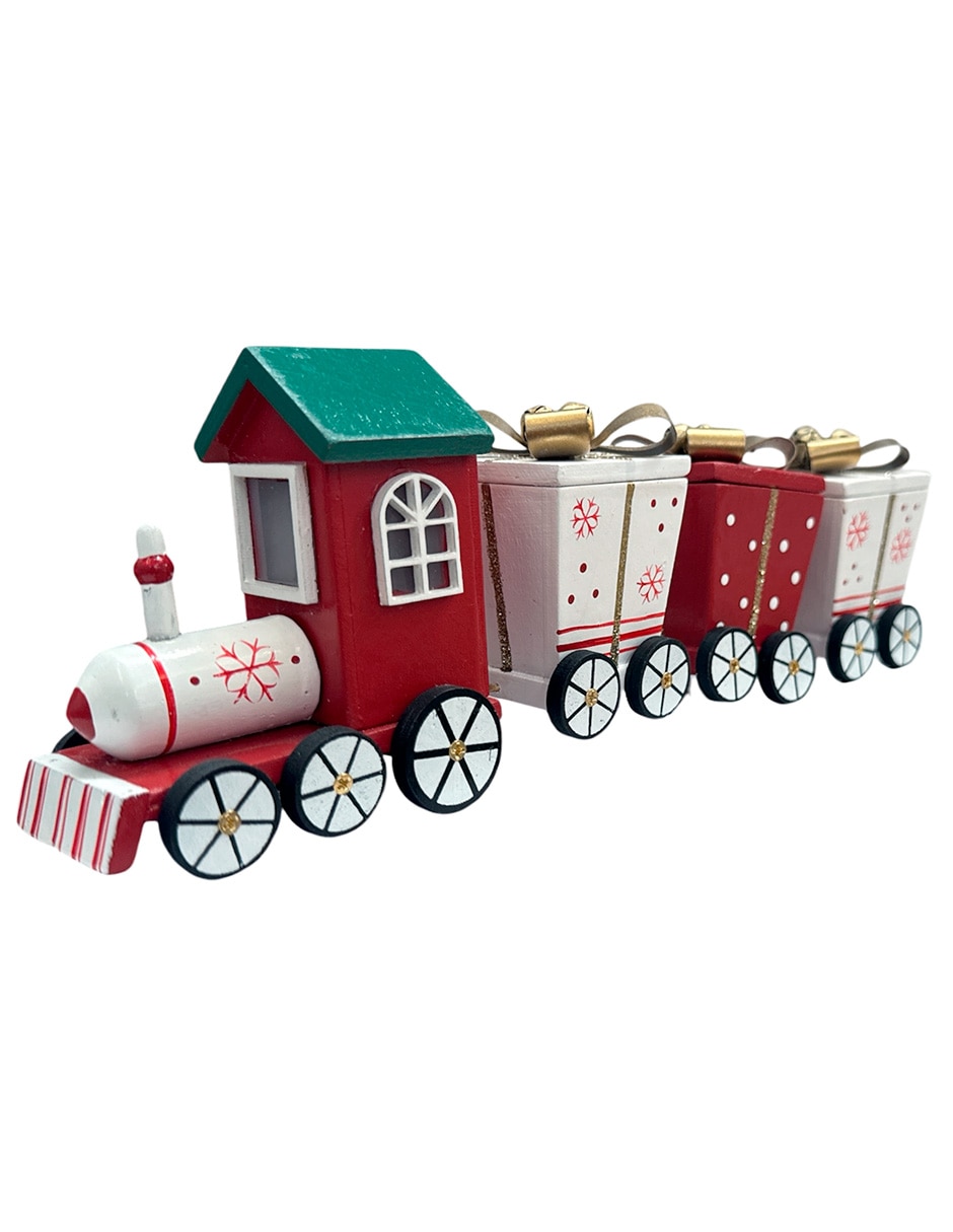 Figura decorativa navideña de tren 5