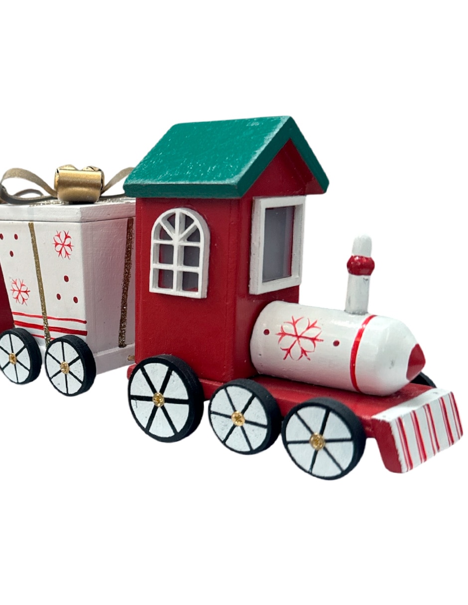 Figura decorativa navideña de tren 4