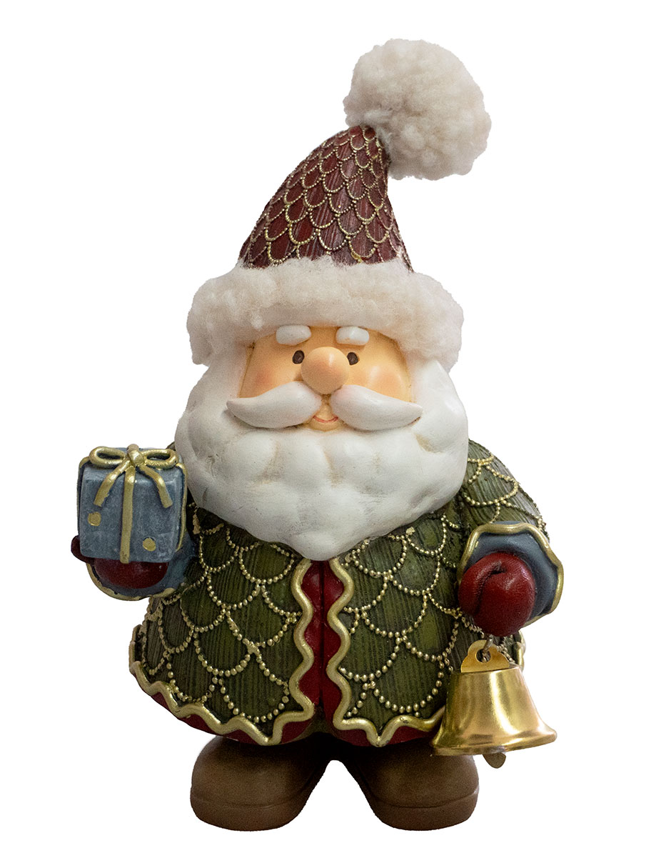 Figura decorativa navideña de santa claus genérica de poliresina