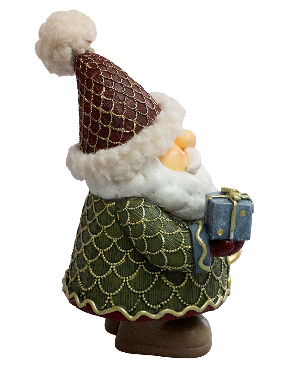 Figura decorativa navideña de santa claus genérica de poliresina 4