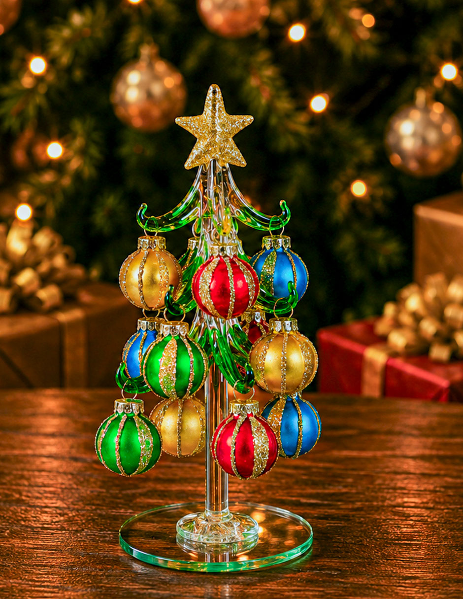 Árbol de navidad Running de cristal 2